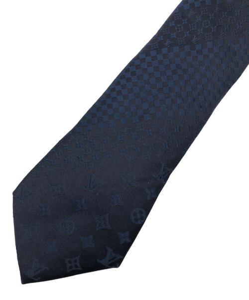 LOUIS VUITTON（ルイ ヴィトン）LOUIS VUITTON (ルイ ヴィトン) ダミエ モノグラム ネクタイ ネイビー サイズ:-の古着・服飾アイテム