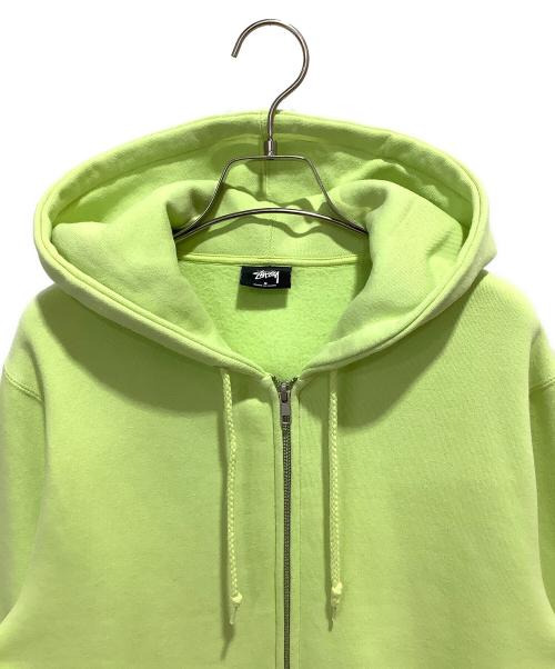 stussy（ステューシー）stussy (ステューシー) ジップパーカー イエロー サイズ:Sの古着・服飾アイテム