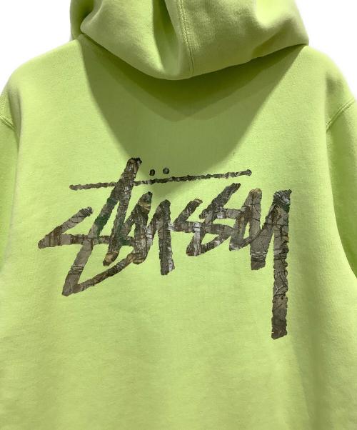 stussy（ステューシー）stussy (ステューシー) ジップパーカー イエロー サイズ:Sの古着・服飾アイテム