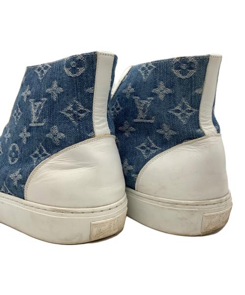 LOUIS VUITTON（ルイ ヴィトン）LOUIS VUITTON (ルイ ヴィトン) ハイカットスニーカー ホワイト×ブルー サイズ:8の古着・服飾アイテム
