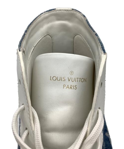 LOUIS VUITTON（ルイ ヴィトン）LOUIS VUITTON (ルイ ヴィトン) ハイカットスニーカー ホワイト×ブルー サイズ:8の古着・服飾アイテム