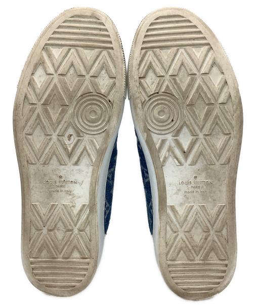 LOUIS VUITTON（ルイ ヴィトン）LOUIS VUITTON (ルイ ヴィトン) ハイカットスニーカー ホワイト×ブルー サイズ:8の古着・服飾アイテム