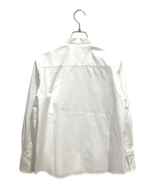 theory luxe（セオリーリュクス）theory luxe (セオリーリュクス) 長袖フリルシャツ ホワイト サイズ:38の古着・服飾アイテム