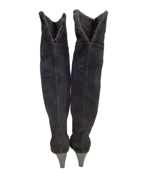 theory（セオリー）theory (セオリー) ロングブーツ ブラック サイズ:38の古着・服飾アイテム