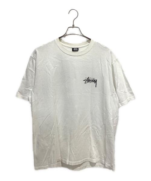 stussy（ステューシー）stussy (ステューシー) WITHERED FLOWER TEE ホワイト サイズ:Lの古着・服飾アイテム
