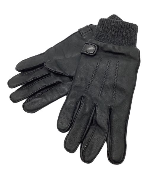 BURBERRY BLACK LABEL（バーバリーブラックレーベル）BURBERRY BLACK LABEL (バーバリーブラックレーベル) ラムレザーグローブ ブラック サイズ:25cmの古着・服飾アイテム