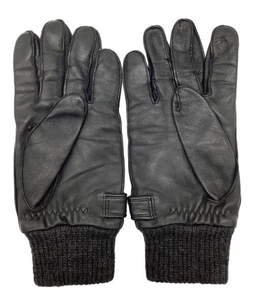 BURBERRY BLACK LABEL（バーバリーブラックレーベル）BURBERRY BLACK LABEL (バーバリーブラックレーベル) ラムレザーグローブ ブラック サイズ:25cmの古着・服飾アイテム
