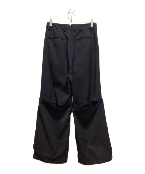 GRANCY（グランシー）GRANCY (グランシー) Tulle Layereddesign Slacks ブラック サイズ:Lの古着・服飾アイテム