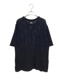 stussy（ステューシー）の古着「O'Dyed Mesh Crew Tee」｜ブラック