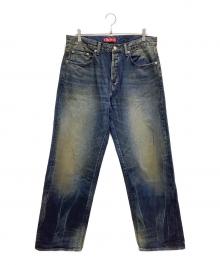 SUPREME（シュプリーム）の古着「Distressed Loose Fit Selvedge Jean」｜インディゴ