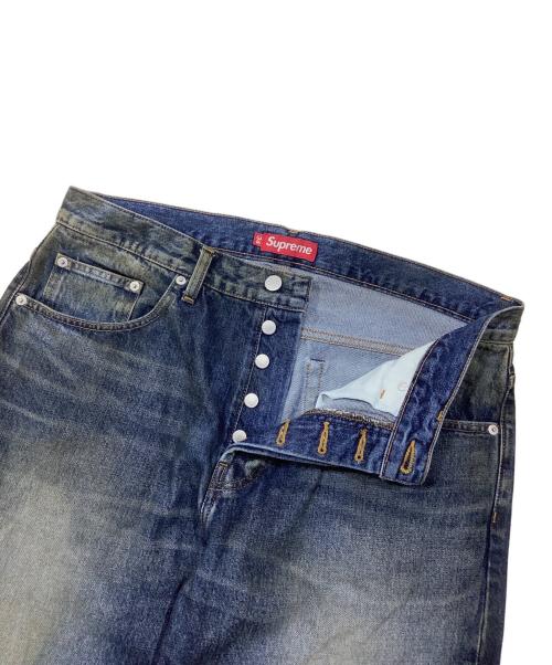 SUPREME（シュプリーム）SUPREME (シュプリーム) Distressed Loose Fit Selvedge Jean インディゴ サイズ:34の古着・服飾アイテム