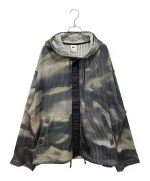 NIKE×stussy（ナイキ×ステューシー）の古着「Ghillie All-Over Print Hoodie」｜ネイビー×ブラック