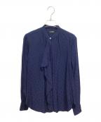 LAUREN RALPH LAURENローレンラルフローレン）の古着「長袖ブラウス」｜ネイビー