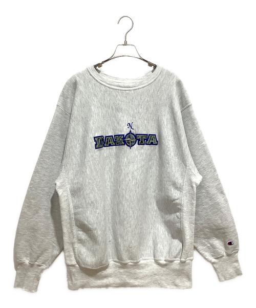 Champion REVERSE WEAVE（チャンピオン リバース ウィーブ）Champion REVERSE WEAVE (チャンピオン リバース ウィーブ) 90sロゴ刺繍スウェット グレー サイズ:XLの古着・服飾アイテム