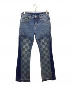 SUPPLIER×SALUTEサプライヤー×サルーテ）の古着「Checker Denim」｜インディゴ
