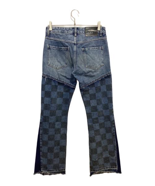 SUPPLIER（サプライヤー）SUPPLIER (サプライヤー) SALUTE (サルーテ) Checker Denim インディゴ サイズ:Sの古着・服飾アイテム