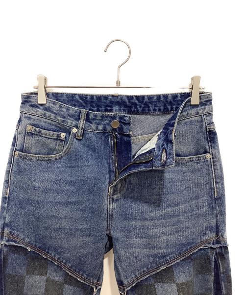 SUPPLIER（サプライヤー）SUPPLIER (サプライヤー) SALUTE (サルーテ) Checker Denim インディゴ サイズ:Sの古着・服飾アイテム