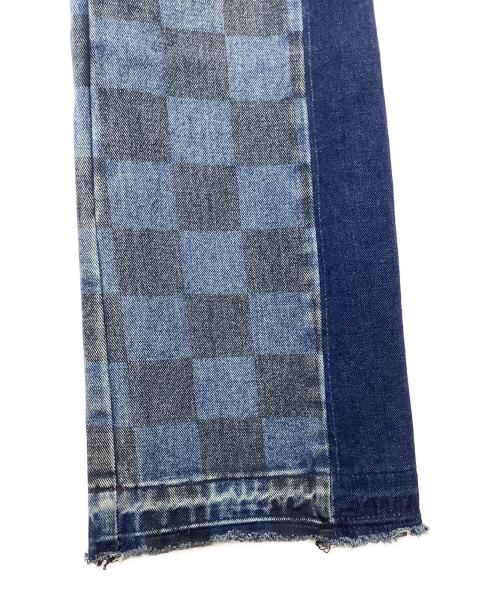 SUPPLIER（サプライヤー）SUPPLIER (サプライヤー) SALUTE (サルーテ) Checker Denim インディゴ サイズ:Sの古着・服飾アイテム