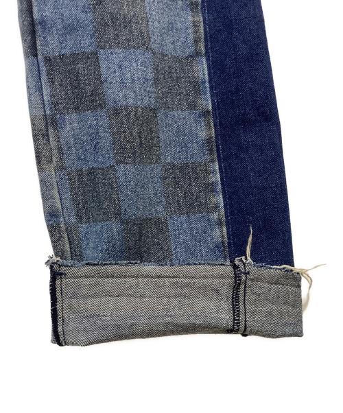 SUPPLIER（サプライヤー）SUPPLIER (サプライヤー) SALUTE (サルーテ) Checker Denim インディゴ サイズ:Sの古着・服飾アイテム