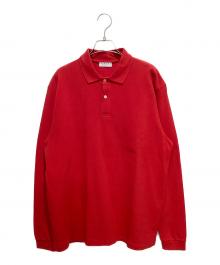 ELACIO×UNITED ARROWS（エラシオ×ユナイテッドアローズ）の古着「鹿の子 L/S ポロシャツ」｜レッド