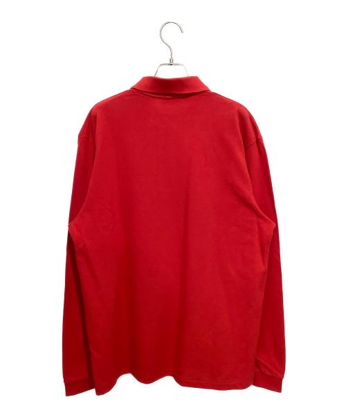 ELACIO（エラシオ）ELACIO (エラシオ) UNITED ARROWS (ユナイテッドアローズ) 鹿の子 L/S ポロシャツ レッド サイズ:5の古着・服飾アイテム