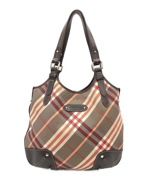 BURBERRY BLUE LABEL（バーバリーロンドンブルーレーベル）BURBERRY BLUE LABEL (バーバリーロンドンブルーレーベル) ハンドバッグ ピンクの古着・服飾アイテム