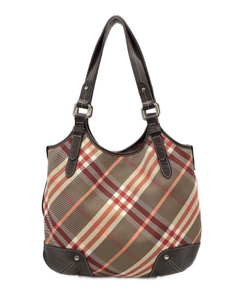 BURBERRY BLUE LABEL（バーバリーロンドンブルーレーベル）BURBERRY BLUE LABEL (バーバリーロンドンブルーレーベル) ハンドバッグ ピンクの古着・服飾アイテム