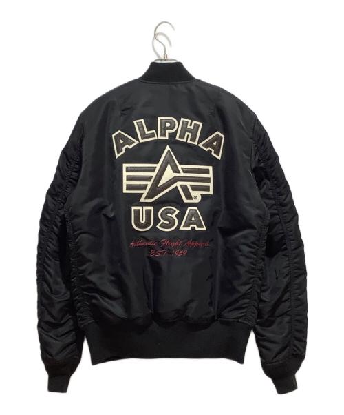ALPHA（アルファ）ALPHA (アルファ) MA-1ジャケット ブラック サイズ:XLの古着・服飾アイテム