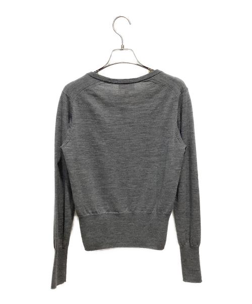 Vivienne Westwood RED LABEL（ヴィヴィアンウエストウッドレッドレーベル）Vivienne Westwood RED LABEL (ヴィヴィアンウエストウッドレッドレーベル) オーブロゴ ロングスリーブ セーター グレー サイズ:2の古着・服飾アイテム