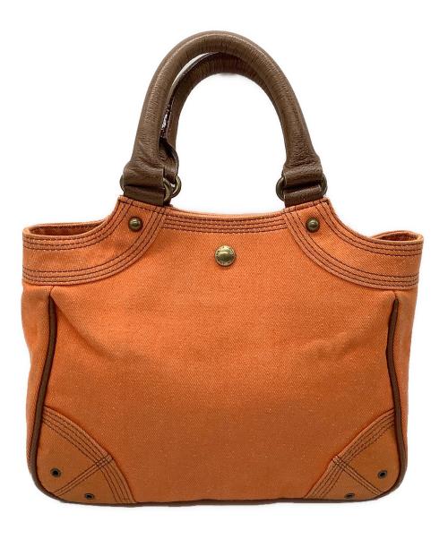 BURBERRY BLUE LABEL（バーバリーロンドンブルーレーベル）BURBERRY BLUE LABEL (バーバリーロンドンブルーレーベル) キャンバストートバッグ オレンジの古着・服飾アイテム