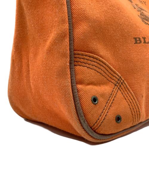 BURBERRY BLUE LABEL（バーバリーロンドンブルーレーベル）BURBERRY BLUE LABEL (バーバリーロンドンブルーレーベル) キャンバストートバッグ オレンジの古着・服飾アイテム