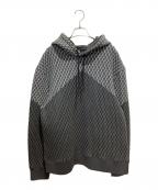 EMPORIO ARMANIエンポリオアルマーニ）の古着「Monogram Logo Sweat Pullover Hoodie」｜グレー