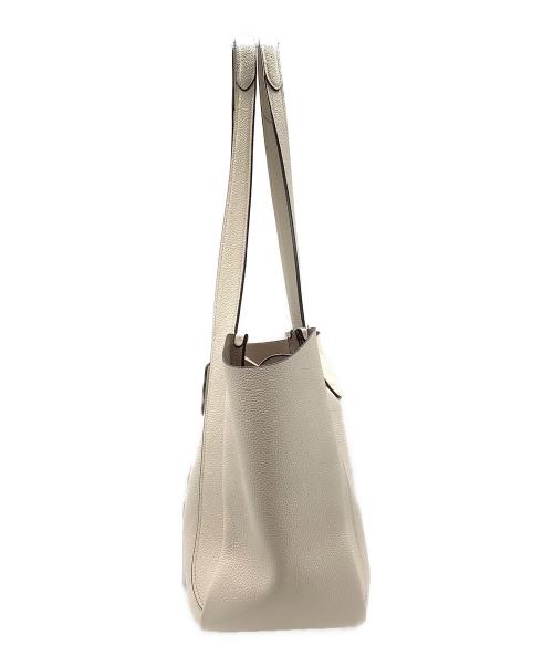 COACH（コーチ）COACH (コーチ) ハドリー ターンロック トート バッグ ホワイトの古着・服飾アイテム