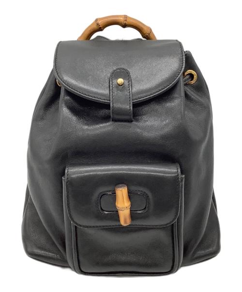 GUCCI（グッチ）GUCCI (グッチ) バンブー ミニリュック ブラックの古着・服飾アイテム