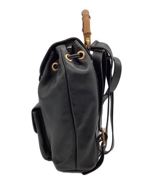 GUCCI（グッチ）GUCCI (グッチ) バンブー ミニリュック ブラックの古着・服飾アイテム