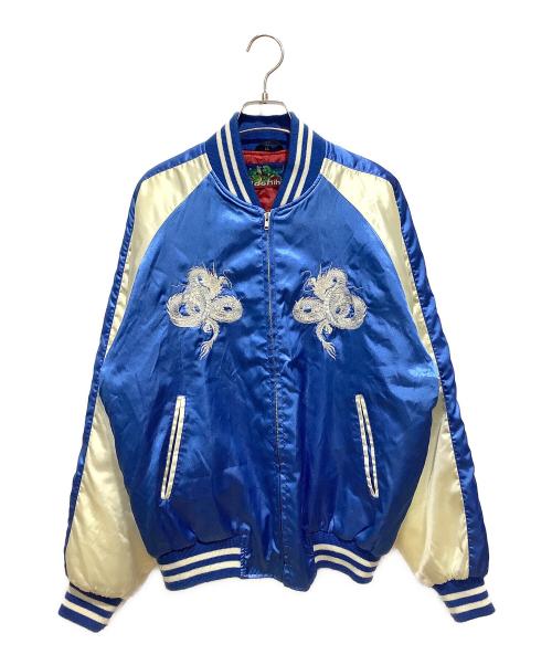 hoshihime（ホシヒメ）hoshihime (ホシヒメ) スカジャン 龍 スカイブルー サイズ:LLの古着・服飾アイテム