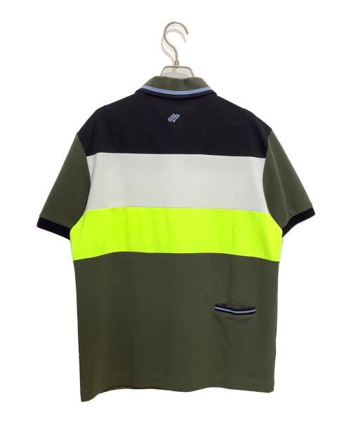 FRED PERRY（フレッドペリー）FRED PERRY (フレッドペリー) narifuri (ナリフリ) Panelled Quick Drying Polo Shirt オリーブ サイズ:Mの古着・服飾アイテム