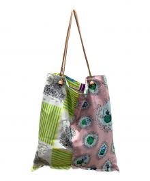 manipuri（マニプリ）の古着「スカーフバッグ」｜イエロー×ピンク