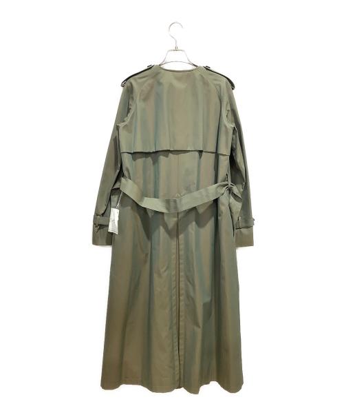 Dessin de mode（デッサンデモード）Dessin de mode (デッサンデモード) ノーカラトレンチコート オリーブ サイズ:2の古着・服飾アイテム