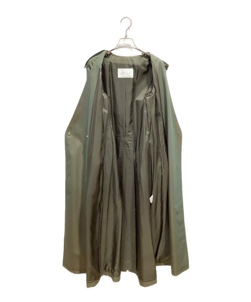 Dessin de mode（デッサンデモード）Dessin de mode (デッサンデモード) ノーカラトレンチコート オリーブ サイズ:2の古着・服飾アイテム