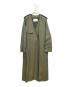 Dessin de mode（デッサンデモード）の古着「ノーカラトレンチコート」｜オリーブ