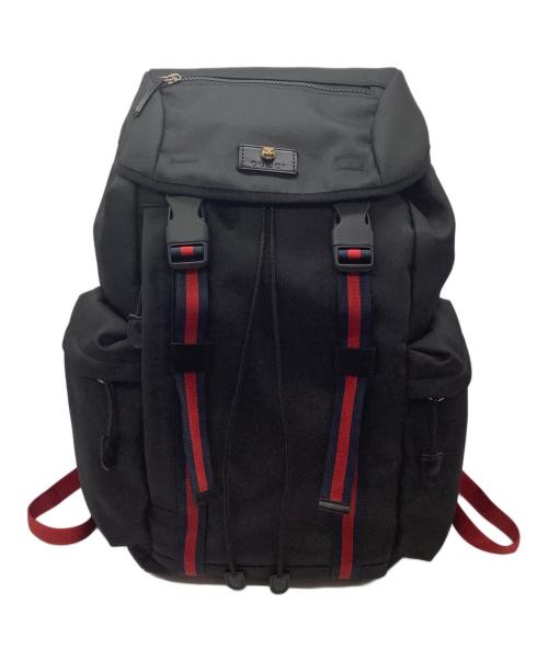 GUCCI（グッチ）GUCCI (グッチ) ウェブライン タイガー キャットヘッド ブラックの古着・服飾アイテム