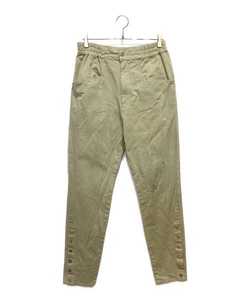 CVTVLIST（カタリスト）CVTVLIST (カタリスト) 刺繍パンツ カーキ サイズ:1の古着・服飾アイテム