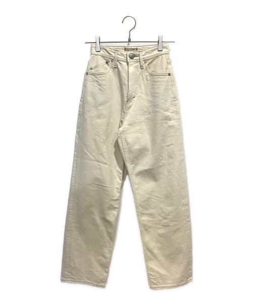 YANUK（ヤヌーク）YANUK (ヤヌーク) COLLEEN ワイドテーパードパンツ ホワイト サイズ:W23の古着・服飾アイテム