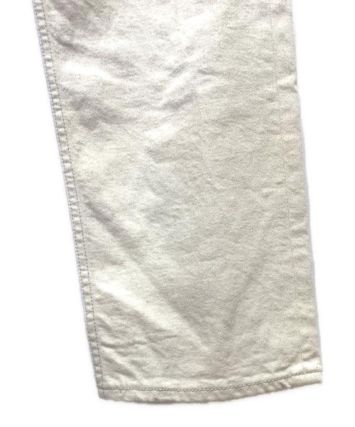 YANUK（ヤヌーク）YANUK (ヤヌーク) COLLEEN ワイドテーパードパンツ ホワイト サイズ:W23の古着・服飾アイテム