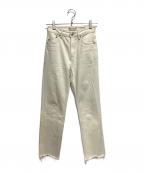 YANUKヤヌーク）の古着「キナリデニムパンツ」｜ホワイト