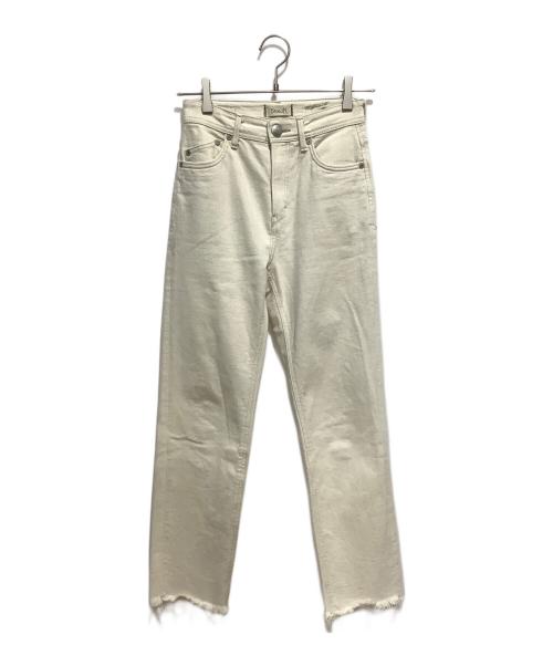 YANUK（ヤヌーク）YANUK (ヤヌーク) キナリデニムパンツ ホワイト サイズ:24の古着・服飾アイテム