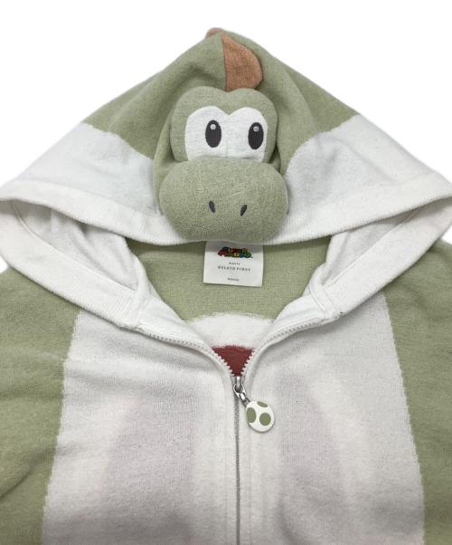 gelato pique（ジェラートピケ）gelato pique (ジェラートピケ) Nintendo (ニンテンドー) ルームウェアセットアップ グリーン×ホワイト サイズ:Lの古着・服飾アイテム