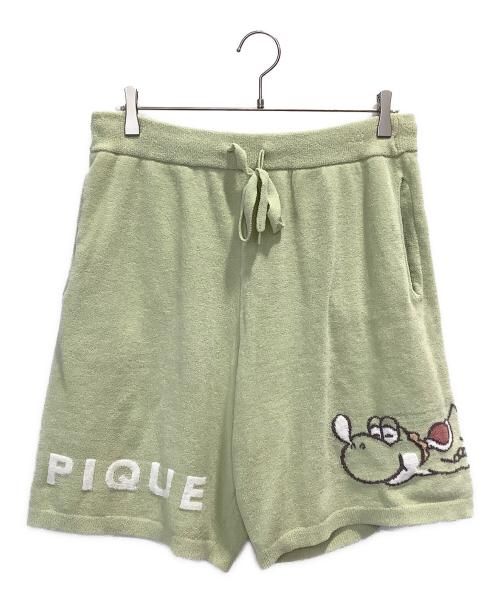 gelato pique（ジェラートピケ）gelato pique (ジェラートピケ) Nintendo (ニンテンドー) ルームウェアセットアップ グリーン×ホワイト サイズ:Lの古着・服飾アイテム