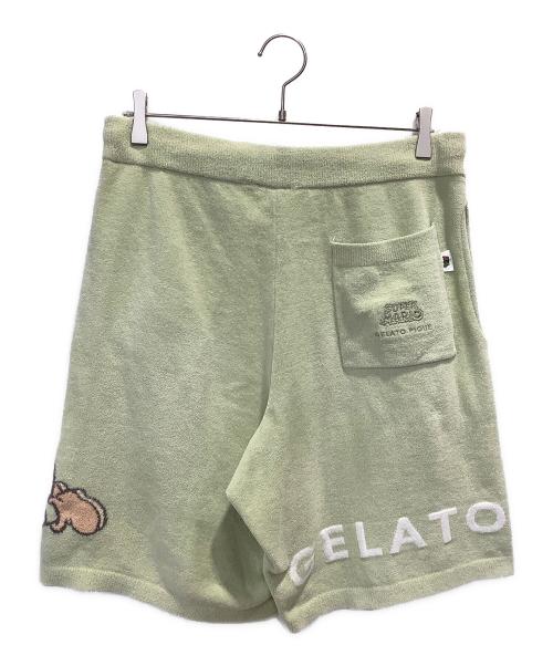 gelato pique（ジェラートピケ）gelato pique (ジェラートピケ) Nintendo (ニンテンドー) ルームウェアセットアップ グリーン×ホワイト サイズ:Lの古着・服飾アイテム